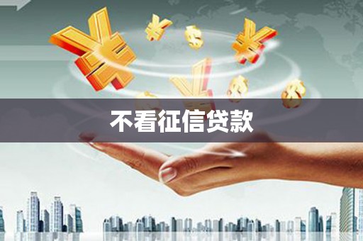 汇川不看征信贷款