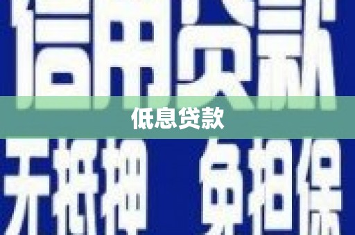 江岸低息贷款