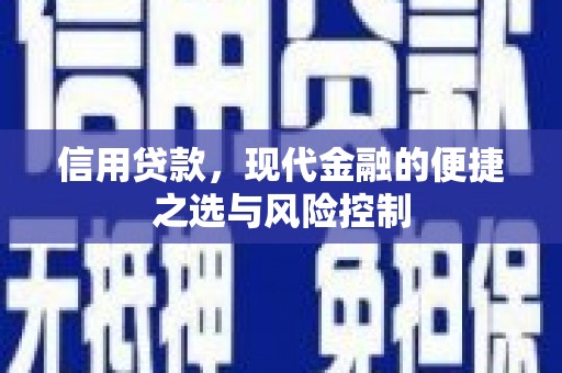 清丰信用贷款，现代金融的便捷之选与风险控制