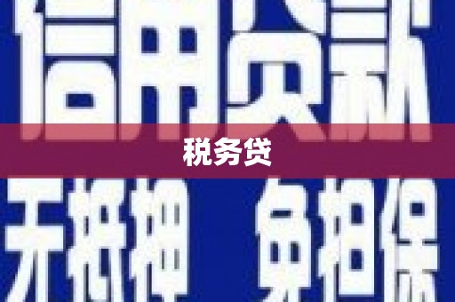 固镇税务贷