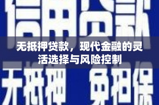 泗县无抵押贷款，现代金融的灵活选择与风险控制