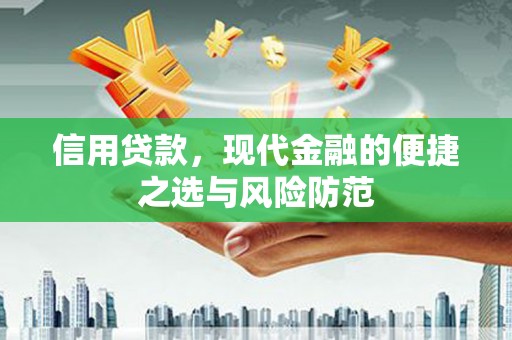 小港信用贷款，现代金融的便捷之选与风险防范