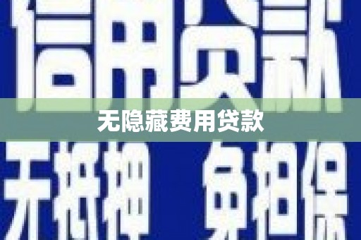 竹南无隐藏费用贷款