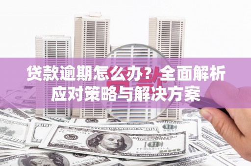 昌吉贷款逾期怎么办？全面解析应对策略与解决方案