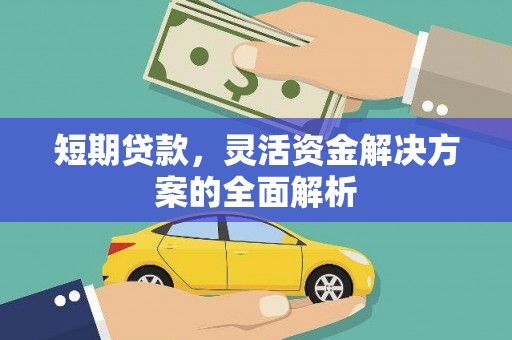 南州短期贷款，灵活资金解决方案的全面解析