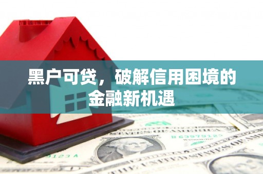 八里黑户可贷，破解信用困境的金融新机遇
