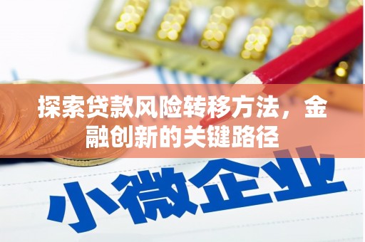 石台探索贷款风险转移方法，金融创新的关键路径