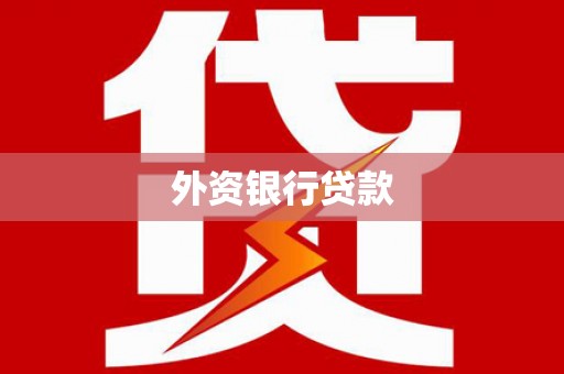 襄阳外资银行贷款